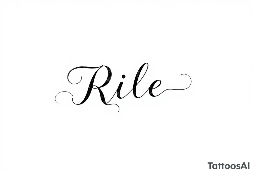 Riley name tattoo tattoo idea