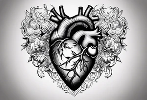 Heart versus mind tattoo idea