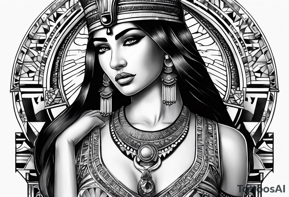 Cleopatra tattoo idea