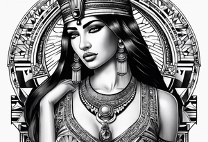 Cleopatra tattoo idea