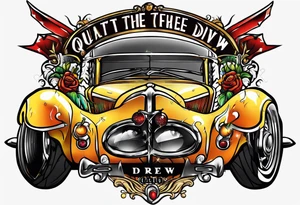 I want the name "Drew" tattoo idea