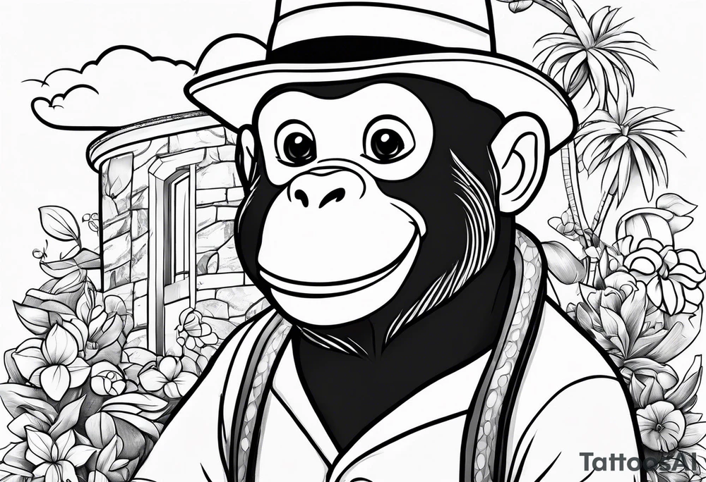 Curious George tattoo idea