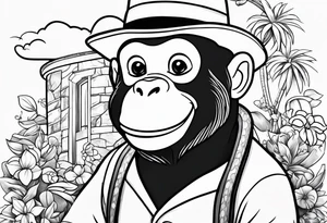 Curious George tattoo idea