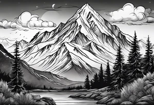 Mountain View tattoo idea