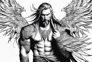 Kael'Thas and his phoenix on the arm tattoo idea