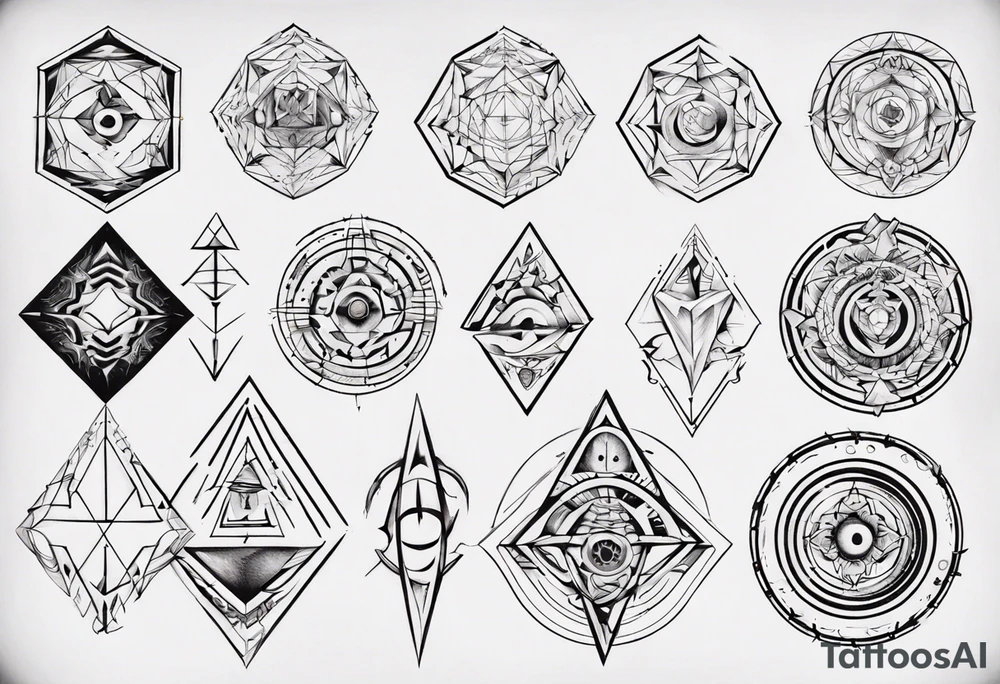 Geometrical tattoo idea