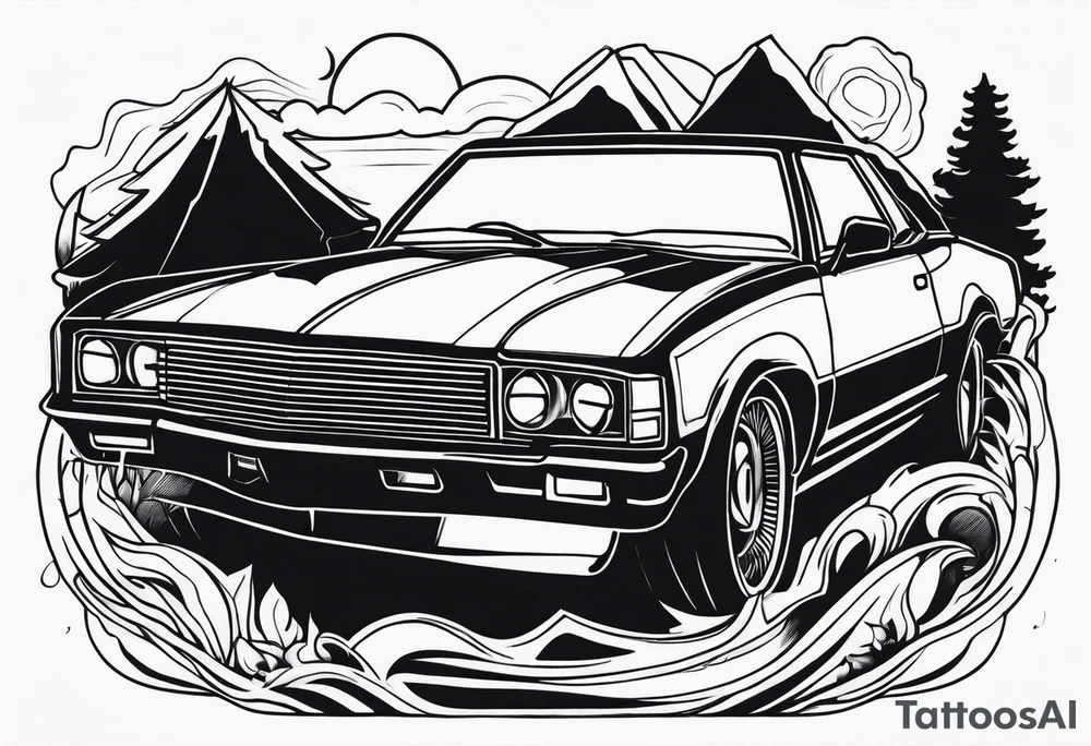 car ride tattoo idea