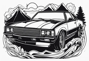 car ride tattoo idea