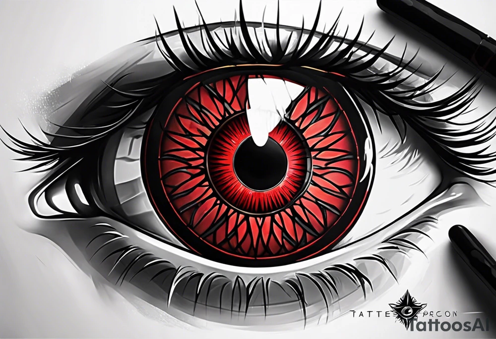 Sharingan eyes tattoo idea