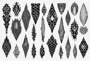 Dragon skin tattoo idea