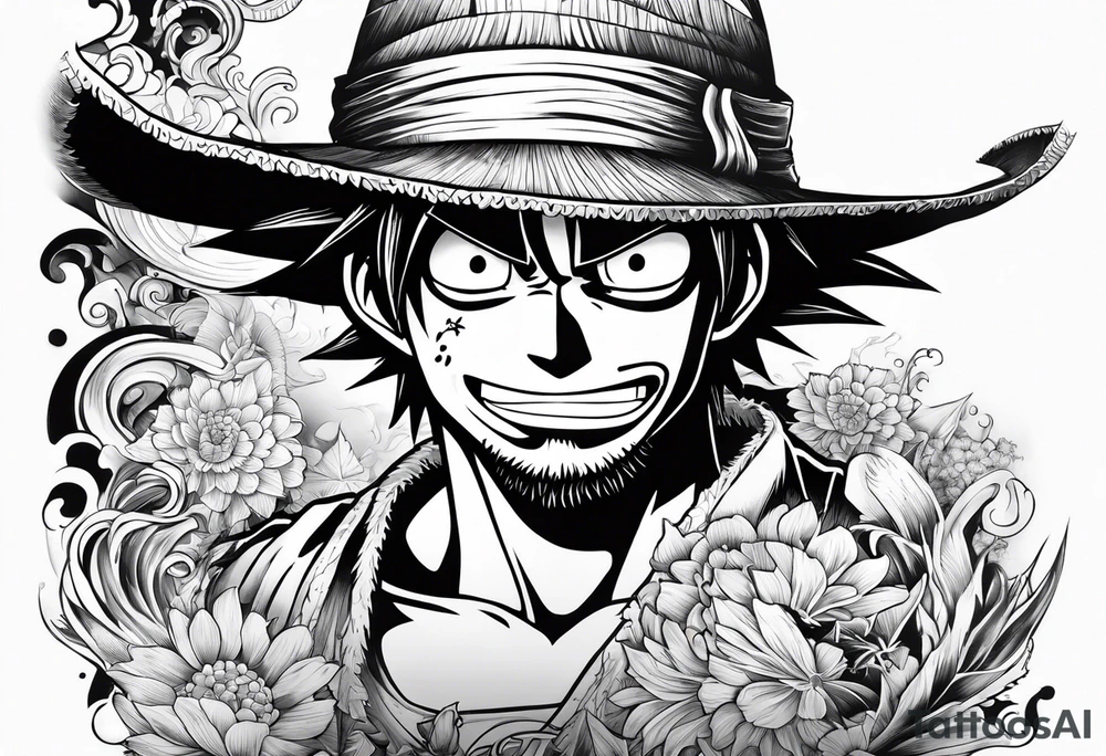Monkey d luffy tattoo idea