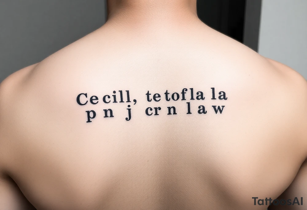 Morse code of my family’s name

Cecilio
Teofila
Eva
Joel
Gigi
Cris Jay
Jonel tattoo idea