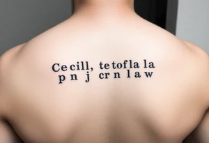 Morse code of my family’s name

Cecilio
Teofila
Eva
Joel
Gigi
Cris Jay
Jonel tattoo idea