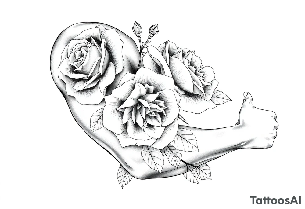 roses tattoo idea