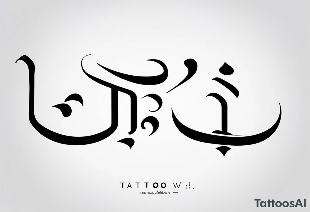 Tattoo ਨਿਰਭਉ ਨਿਰਵੈਰ written in Gurmukhi written text. tattoo idea