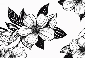 ramo de flor cerejera na canela tattoo idea