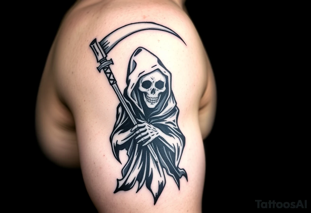 grim reaper tattoo idea