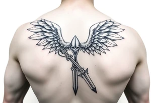 Angel warrior tattoo idea