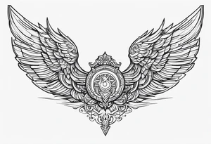 valkyrie wings symbol tattoo idea