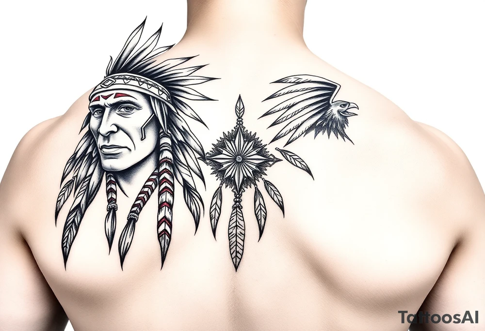 Native american warriors tattoo idea