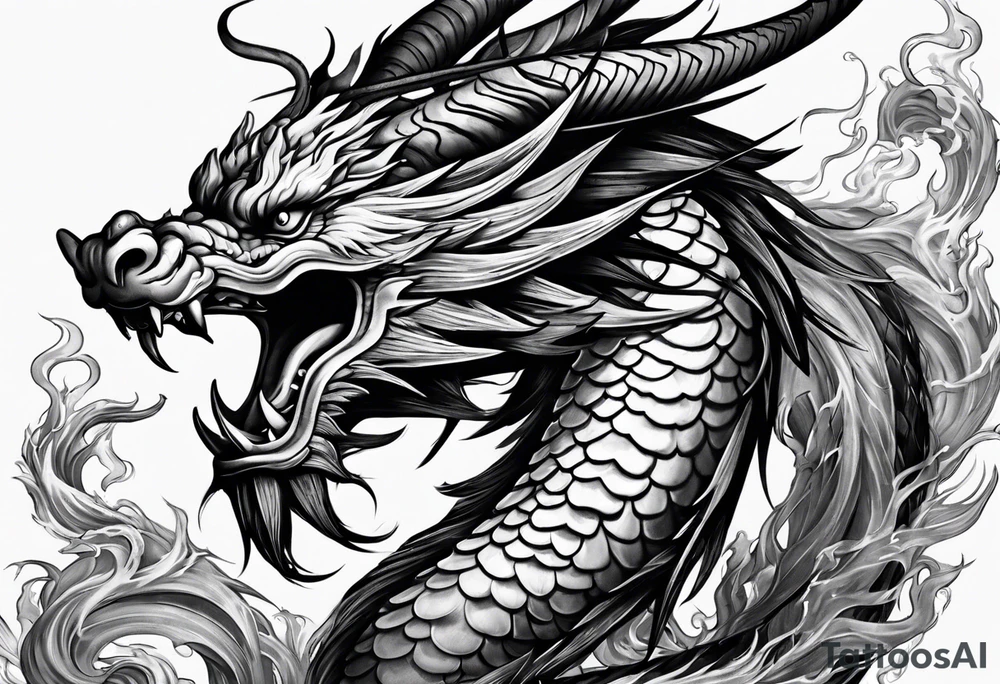 Chinese dragon, ares tattoo idea