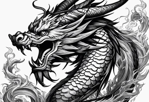 Chinese dragon, ares tattoo idea