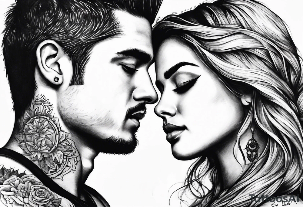 Sol e Lua juntos tattoo idea