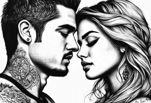 Sol e Lua juntos tattoo idea