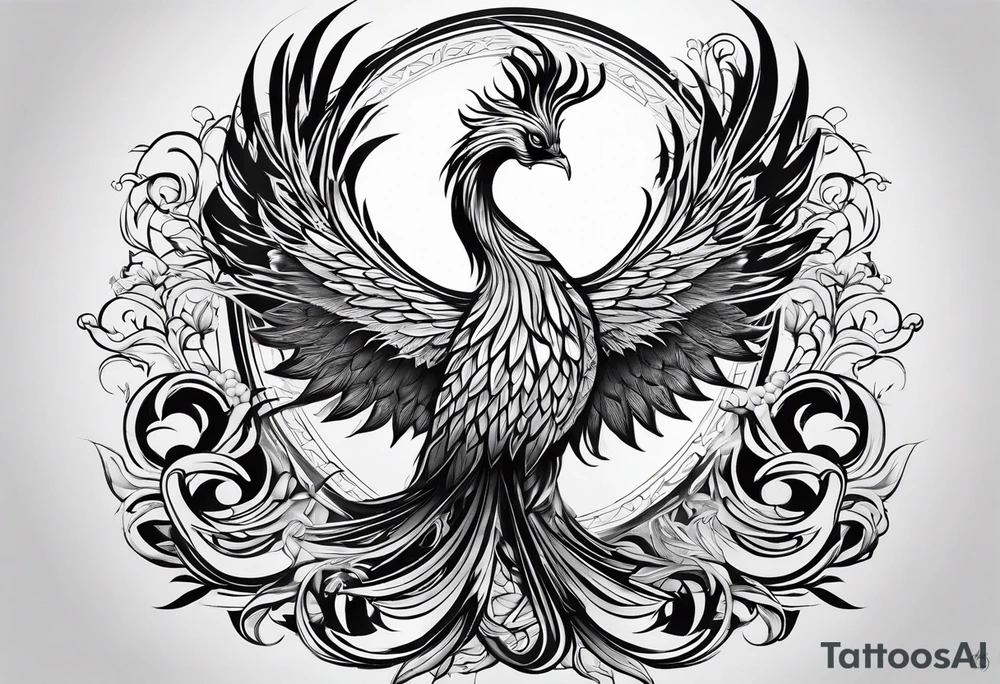 Phoenix tattoo idea