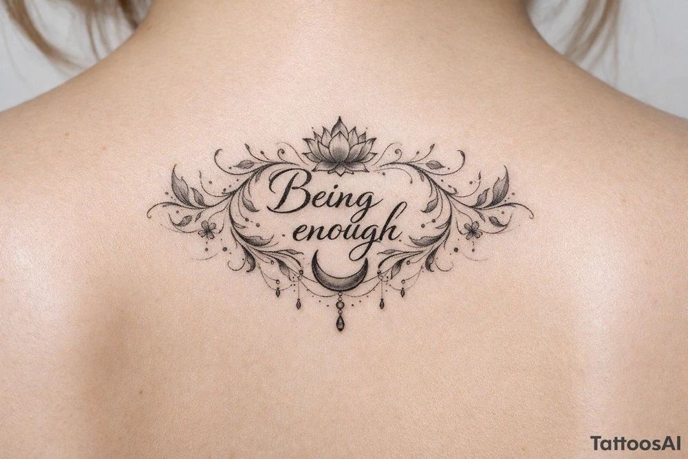 Being enough tattoo idea