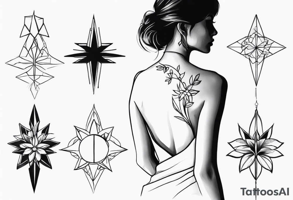 women’s spine tattoo tattoo idea