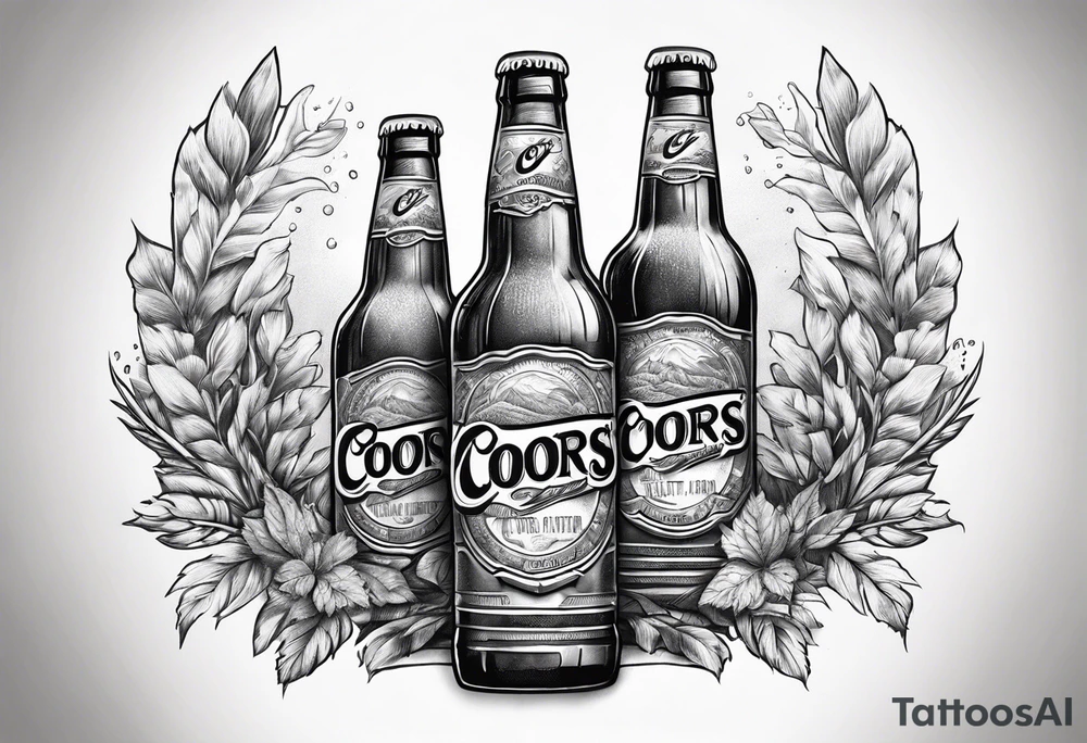 coors banquet beer tattoo idea