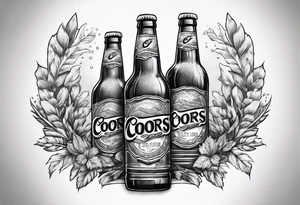 coors banquet beer tattoo idea