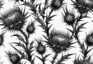Scottish thistle tattoo idea
