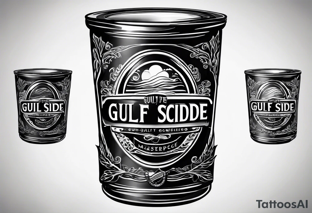 Logo for gulf side coffee tattoo idea