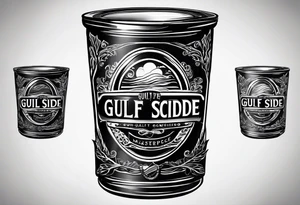 Logo for gulf side coffee tattoo idea