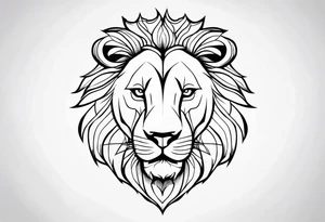 lion, tough, scary tattoo idea