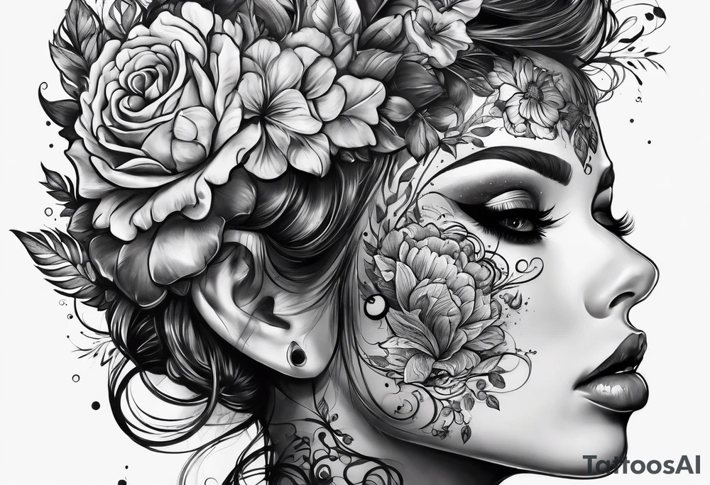messy brain tattoo idea