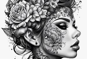 messy brain tattoo idea