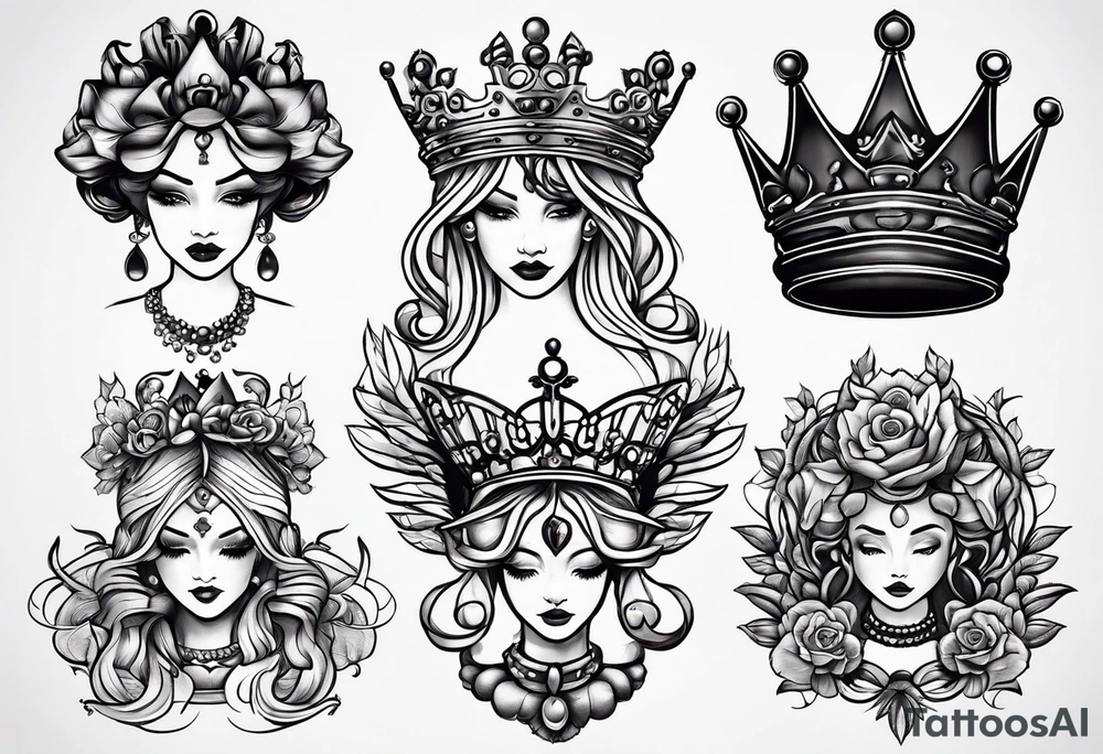 Matriarch, crown, rot tattoo idea