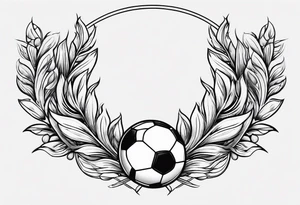 Football, Laurel wreath tattoo idea