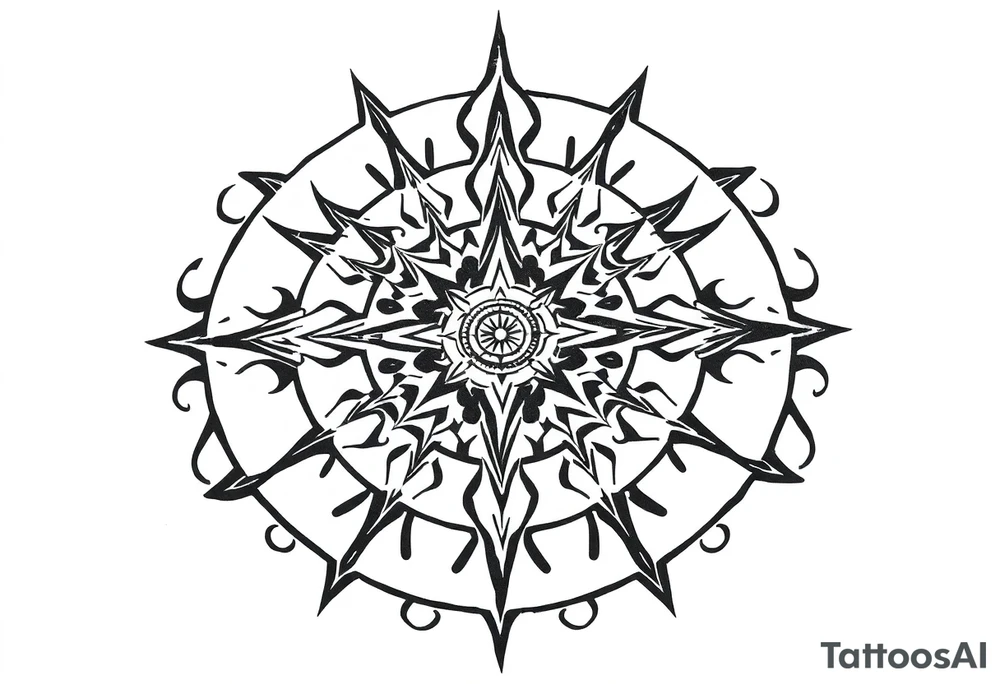 Sundial on the ground tattoo idea