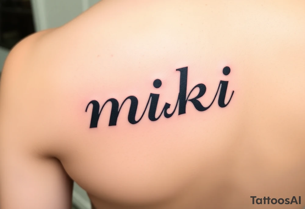 miki tattoo idea