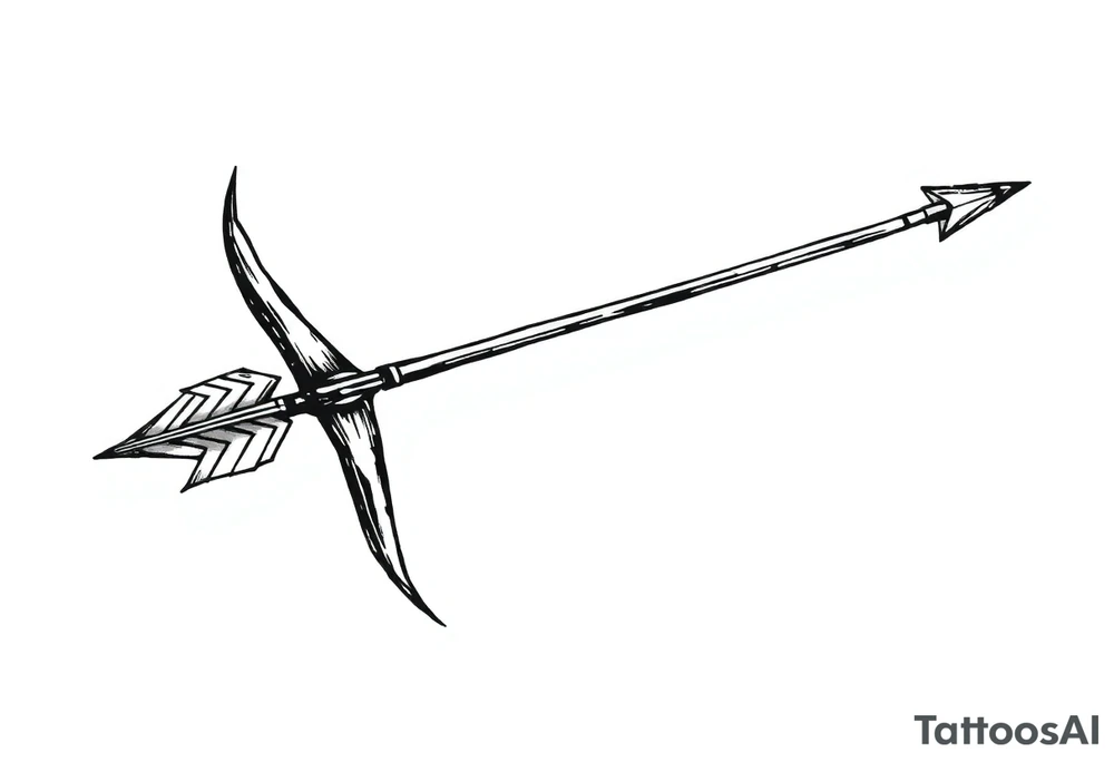 Bow arrow tattoo idea