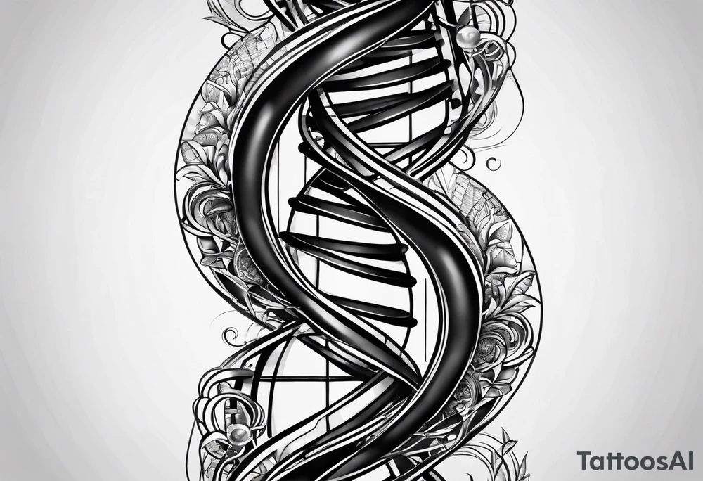 DNA strand tattoo idea