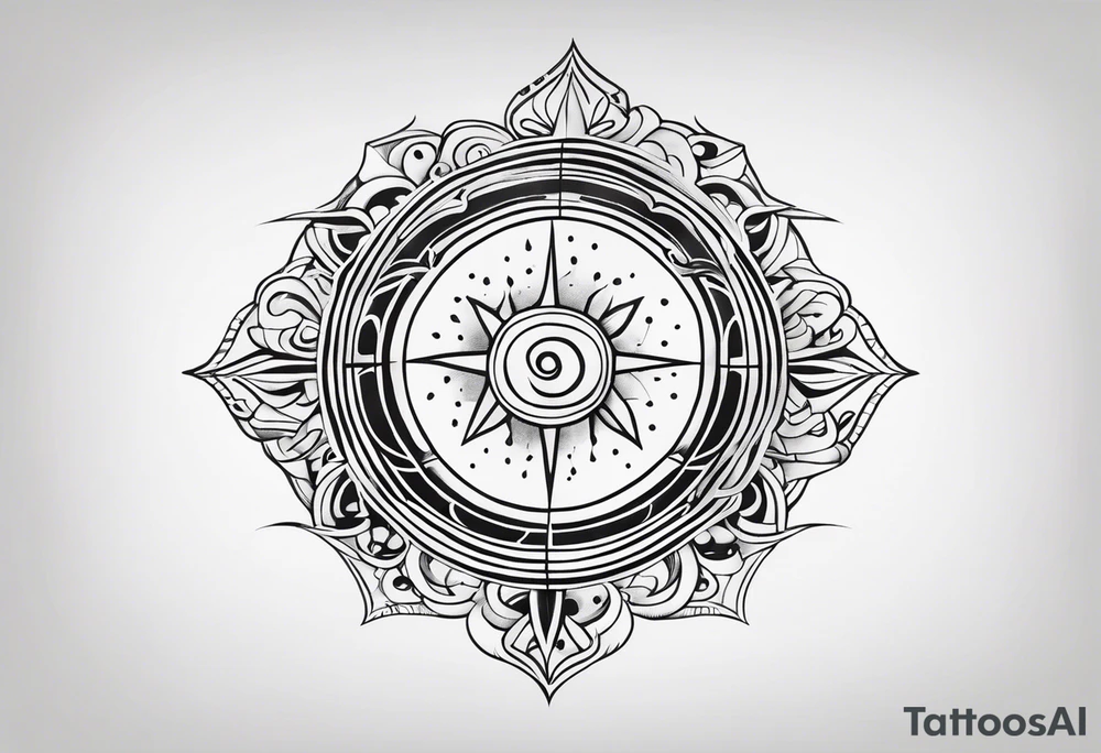 Segundo sol minimalista 
nando reis tattoo idea