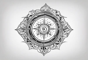 Segundo sol minimalista 
nando reis tattoo idea