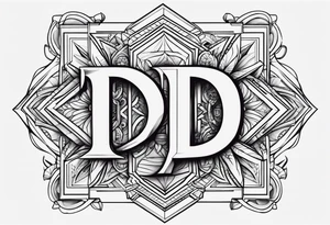 Letters P P D K T P W C tattoo idea