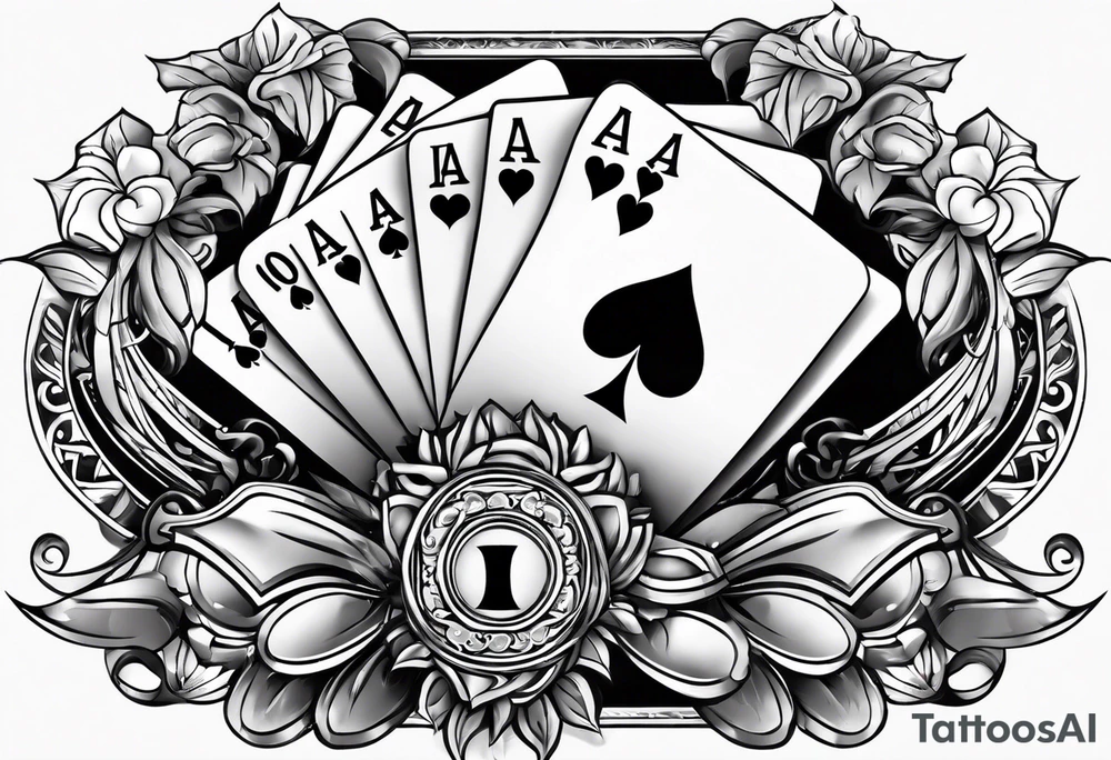 Jeu de carte de poker tattoo idea