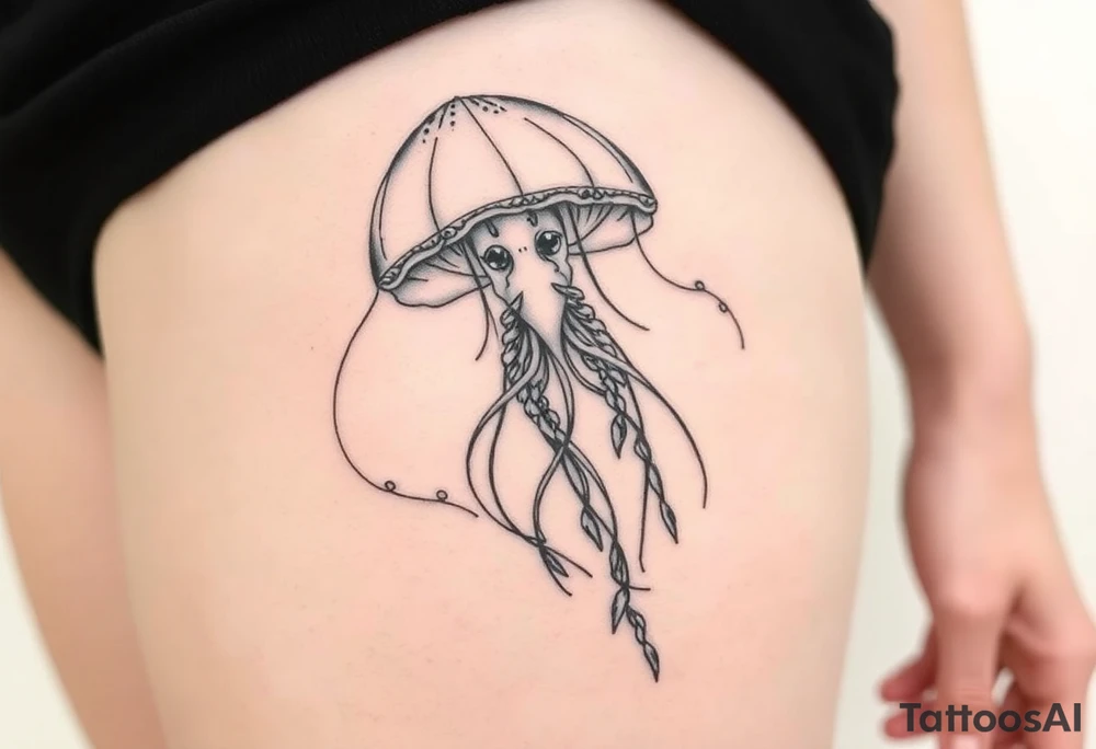 A big jellyfish tattoo tattoo idea